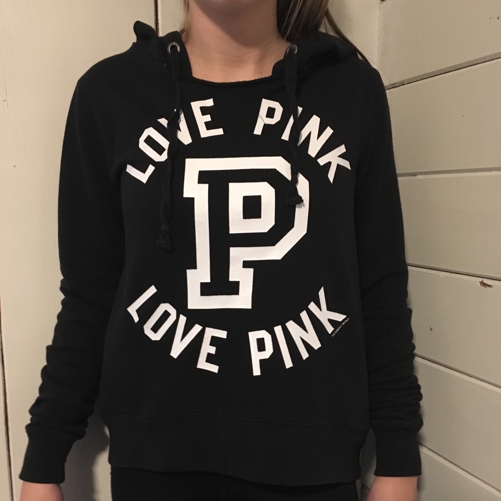 Victoria’s Secret Pink Black hoodie size XS